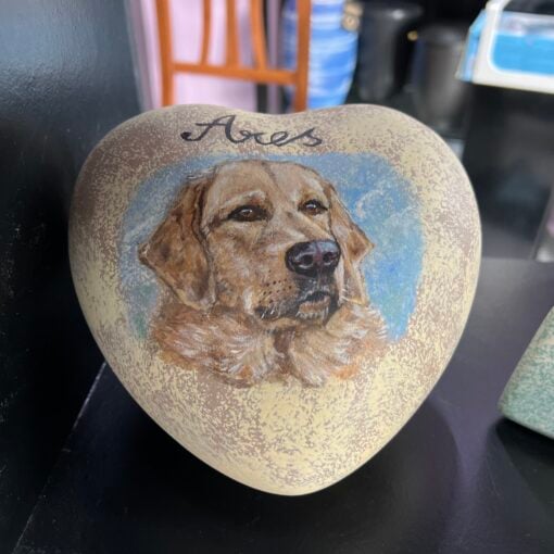 Urna dipinta a mano da foto